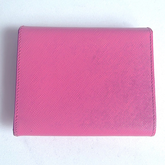 Trifold Pink Prada Wallet - Picture 9 of 13